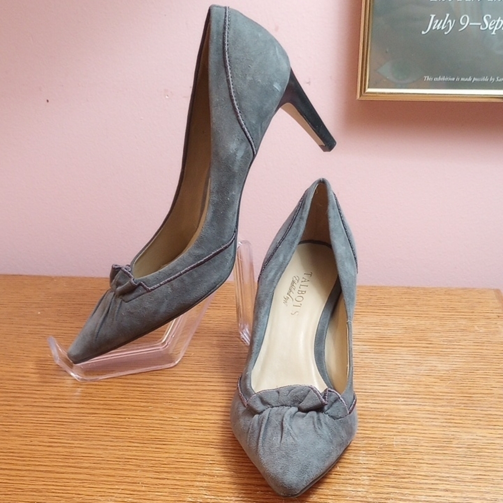 Talbots Gray Suede Women's Heels